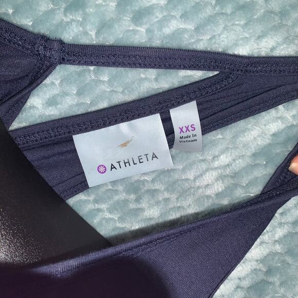Athleta Tank Top Women's XXS Navy - Picture 4 of 5